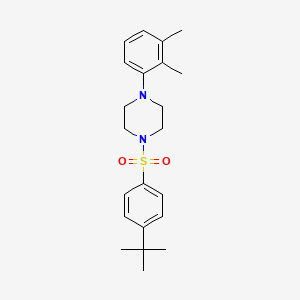 molecular formula C22H30N2O2S B3607870 Piperazine, 1-(4-tert-butylbenzenesulfonyl)-4-(2,3-dimethylphenyl)- 