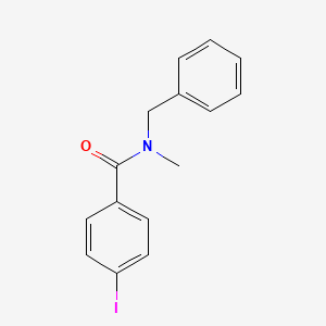 molecular formula C15H14INO B3608000 N-benzyl-4-iodo-N-methylbenzamide 