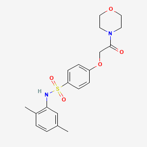 molecular formula C20H24N2O5S B3608019 N-(2,5-dimethylphenyl)-4-[2-(4-morpholinyl)-2-oxoethoxy]benzenesulfonamide 