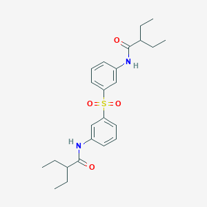 molecular formula C24H32N2O4S B3608878 N,N'-(sulfonyldi-3,1-phenylene)bis(2-ethylbutanamide) 