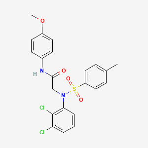 molecular formula C22H20Cl2N2O4S B3609188 N~2~-(2,3-dichlorophenyl)-N~1~-(4-methoxyphenyl)-N~2~-[(4-methylphenyl)sulfonyl]glycinamide 