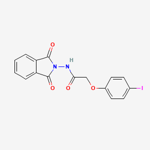 molecular formula C16H11IN2O4 B3609361 N-(1,3-dioxo-1,3-dihydro-2H-isoindol-2-yl)-2-(4-iodophenoxy)acetamide 