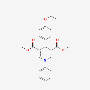 molecular formula C24H25NO5 B3609465 dimethyl 4-(4-isopropoxyphenyl)-1-phenyl-1,4-dihydro-3,5-pyridinedicarboxylate 