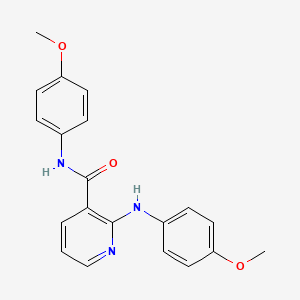 molecular formula C20H19N3O3 B3609662 N-(4-methoxyphenyl)-2-[(4-methoxyphenyl)amino]pyridine-3-carboxamide 