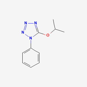 molecular formula C10H12N4O B3609679 1-PHENYL-5-(PROPAN-2-YLOXY)-1H-1,2,3,4-TETRAZOLE 
