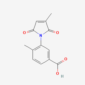 molecular formula C13H11NO4 B3609989 4-methyl-3-(3-methyl-2,5-dioxo-2,5-dihydro-1H-pyrrol-1-yl)benzoic acid CAS No. 524036-14-4