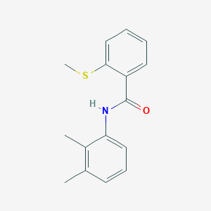 molecular formula C16H17NOS B3610049 N-(2,3-dimethylphenyl)-2-(methylthio)benzamide 