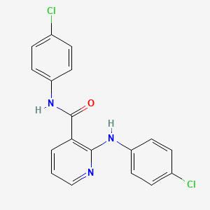 molecular formula C18H13Cl2N3O B3610082 N-(4-chlorophenyl)-2-[(4-chlorophenyl)amino]pyridine-3-carboxamide 