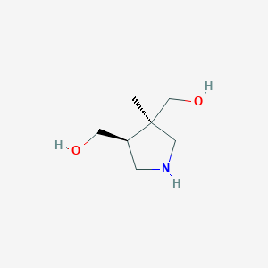 ((3R,4S)-3-Methylpyrrolidine-3,4-diyl)dimethanol