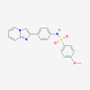 N-(4-imidazo[1,2-a]pyridin-2-ylphenyl)-4-methoxybenzenesulfonamide