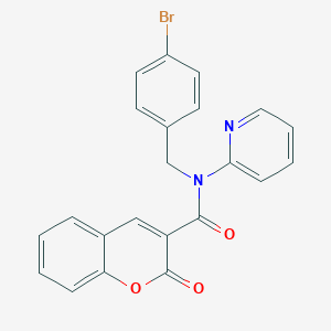 N-(4-Bromobenzyl)-N-(2-pyridyl)-3-coumarincarboxamide