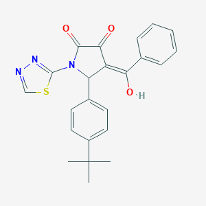 4-benzoyl-5-(4-tert-butylphenyl)-3-hydroxy-1-(1,3,4-thiadiazol-2-yl)-1,5-dihydro-2H-pyrrol-2-one