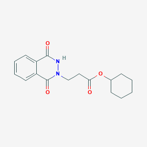 cyclohexyl 3-(1,4-dioxo-3H-phthalazin-2-yl)propanoate
