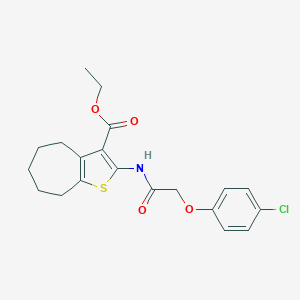 ethyl 2-{[(4-chlorophenoxy)acetyl]amino}-5,6,7,8-tetrahydro-4H-cyclohepta[b]thiophene-3-carboxylate
