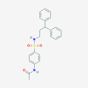 molecular formula C23H24N2O3S B361217 N-[4-(3,3-diphenylpropylsulfamoyl)phenyl]acetamide CAS No. 438454-43-4