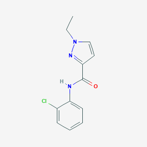 molecular formula C12H12ClN3O B361244 N-(2-chlorophenyl)-1-ethyl-1H-pyrazole-3-carboxamide CAS No. 515848-58-5