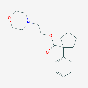 molecular formula C18H25NO3 B361252 2-(4-Morpholinyl)ethyl 1-phenylcyclopentanecarboxylate CAS No. 101864-84-0