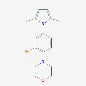 4-[2-bromo-4-(2,5-dimethyl-1H-pyrrol-1-yl)phenyl]morpholine