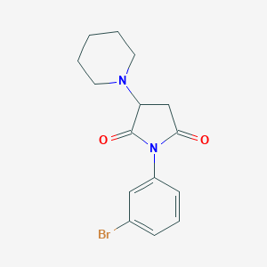 B361288 1-(3-Bromophenyl)-3-(1-piperidinyl)-2,5-pyrrolidinedione CAS No. 449773-05-1