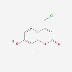 molecular formula C11H9ClO3 B361412 4-(chloromethyl)-7-hydroxy-8-methyl-2H-chromen-2-one CAS No. 163684-50-2