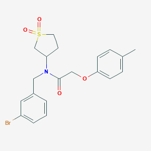 B361585 N-[(3-bromophenyl)methyl]-N-(1,1-dioxothiolan-3-yl)-2-(4-methylphenoxy)acetamide CAS No. 877786-35-1