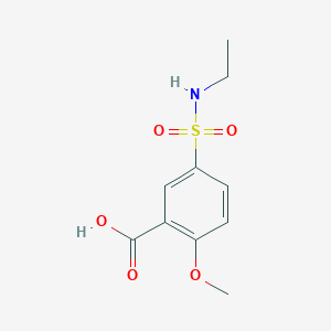 molecular formula C10H13NO5S B3615853 5-(Ethylsulfamoyl)-2-methoxybenzoic acid CAS No. 61726-10-1