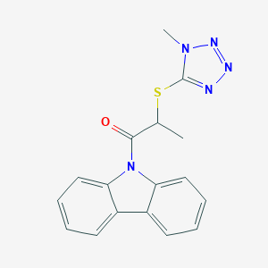 B361616 1-(9H-carbazol-9-yl)-2-[(1-methyl-1H-tetrazol-5-yl)sulfanyl]propan-1-one CAS No. 903469-49-8