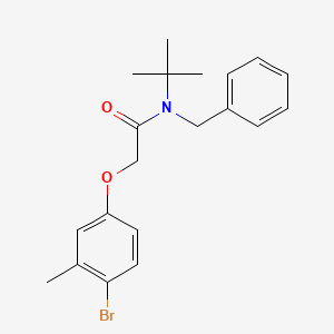molecular formula C20H24BrNO2 B3616818 N-benzyl-2-(4-bromo-3-methylphenoxy)-N-tert-butylacetamide 
