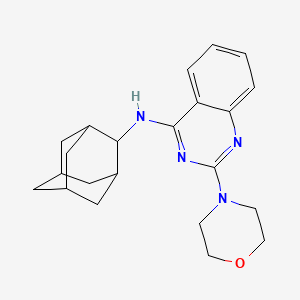 molecular formula C22H28N4O B3616919 N-(ADAMANTAN-2-YL)-2-(MORPHOLIN-4-YL)QUINAZOLIN-4-AMINE 