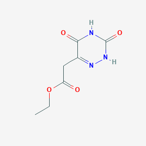 ethyl 2-(3,5-dioxo-2H-1,2,4-triazin-6-yl)acetate