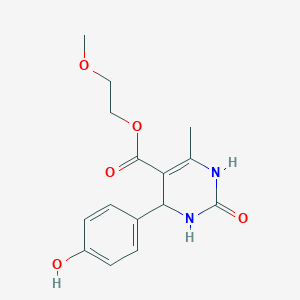 2-methoxyethyl 4-(4-hydroxyphenyl)-6-methyl-2-oxo-3,4-dihydro-1H-pyrimidine-5-carboxylate
