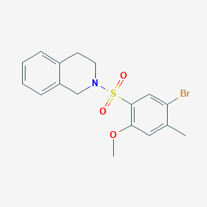 2-[(5-Bromo-2-methoxy-4-methylphenyl)sulfonyl]-1,2,3,4-tetrahydroisoquinoline