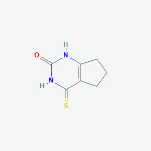B361854 4-thioxo-1,3,4,5,6,7-hexahydro-2H-cyclopenta[d]pyrimidin-2-one CAS No. 21582-62-7