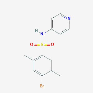 4-bromo-2,5-dimethyl-N-pyridin-4-ylbenzenesulfonamide