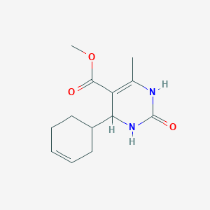 molecular formula C13H18N2O3 B361872 Methyl 6-cyclohex-3-enyl-4-methyl-2-oxo-1,3,6-trihydropyrimidine-5-carboxylate CAS No. 433257-61-5