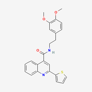 molecular formula C24H22N2O3S B3618877 N~4~-(3,4-dimethoxyphenethyl)-2-(2-thienyl)-4-quinolinecarboxamide 