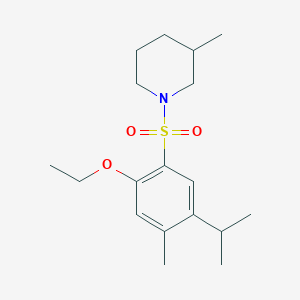 1-{[2-Ethoxy-4-methyl-5-(methylethyl)phenyl]sulfonyl}-3-methylpiperidine