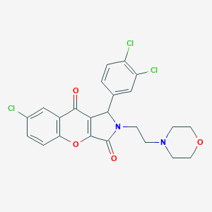 7-Chloro-1-(3,4-dichlorophenyl)-2-(2-morpholinoethyl)-1,2-dihydrochromeno[2,3-c]pyrrole-3,9-dione