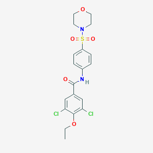 3,5-dichloro-4-ethoxy-N-(4-morpholin-4-ylsulfonylphenyl)benzamide
