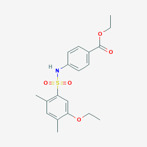 Ethyl 4-{[(5-ethoxy-2,4-dimethylphenyl)sulfonyl]amino}benzoate