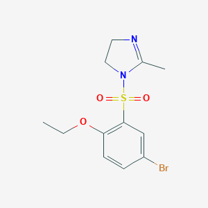 1-[(5-bromo-2-ethoxyphenyl)sulfonyl]-2-methyl-4,5-dihydro-1H-imidazole