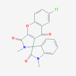 7-Chloro-1',2-dimethyl-1,2-dihydrospiro(chromeno[2,3-c]pyrrole-1,3'-indole)-2',3,9-trione