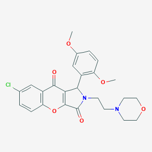 7-Chloro-1-(2,5-dimethoxyphenyl)-2-(2-morpholinoethyl)-1,2-dihydrochromeno[2,3-c]pyrrole-3,9-dione