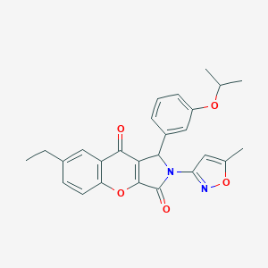 7-Ethyl-1-(3-isopropoxyphenyl)-2-(5-methyl-3-isoxazolyl)-1,2-dihydrochromeno[2,3-c]pyrrole-3,9-dione