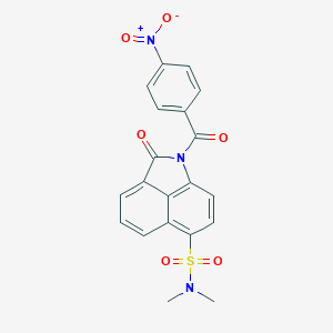 N,N-dimethyl-1-(4-nitrobenzoyl)-2-oxo-1,2-dihydrobenzo[cd]indole-6-sulfonamide