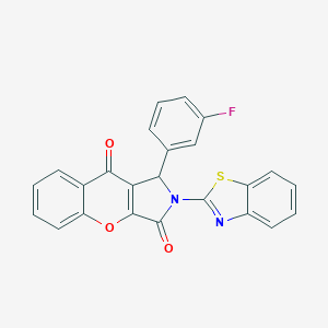 2-(1,3-Benzothiazol-2-yl)-1-(3-fluorophenyl)-1,2-dihydrochromeno[2,3-c]pyrrole-3,9-dione