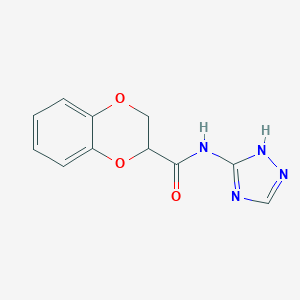 molecular formula C11H10N4O3 B361968 N-(4H-1,2,4-triazol-3-yl)-2,3-dihydro-1,4-benzodioxine-2-carboxamide CAS No. 302805-01-2