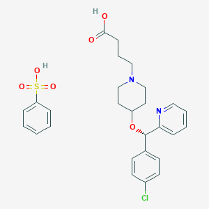 molecular formula C27H31ClN2O6S B000362 Bepotastine Besilate CAS No. 190786-44-8