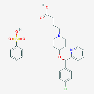 molecular formula C27H31ClN2O6S B000362 Bepotastine besilate CAS No. 190786-44-8