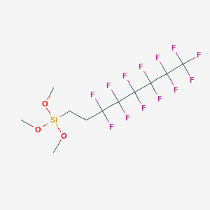 molecular formula C11H13F13O3Si B036202 1H,1H,2H,2H-Perfluorooctyltrimethoxysilane CAS No. 85857-16-5